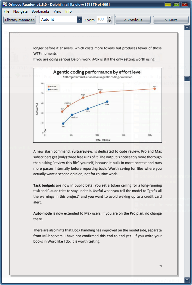 Orinoco eBook Reader